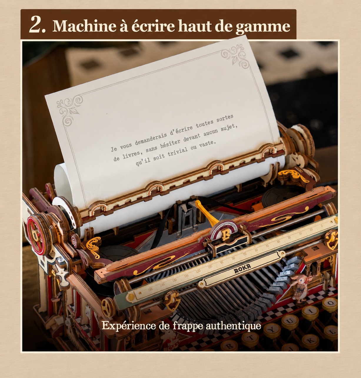 Mechanical Typewriter LK703C premium typewriter authentic typing experience