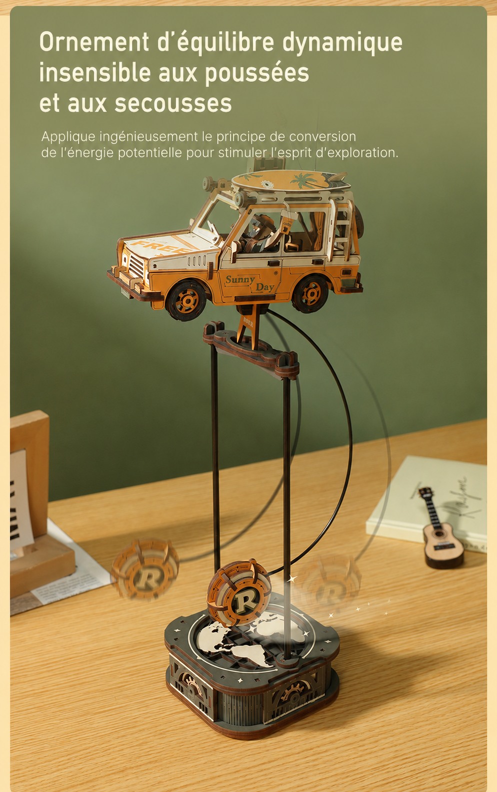 ROKR Gravity Swing Road Tripper MCD03 et Deep-sea Adventurer desktop ornaments