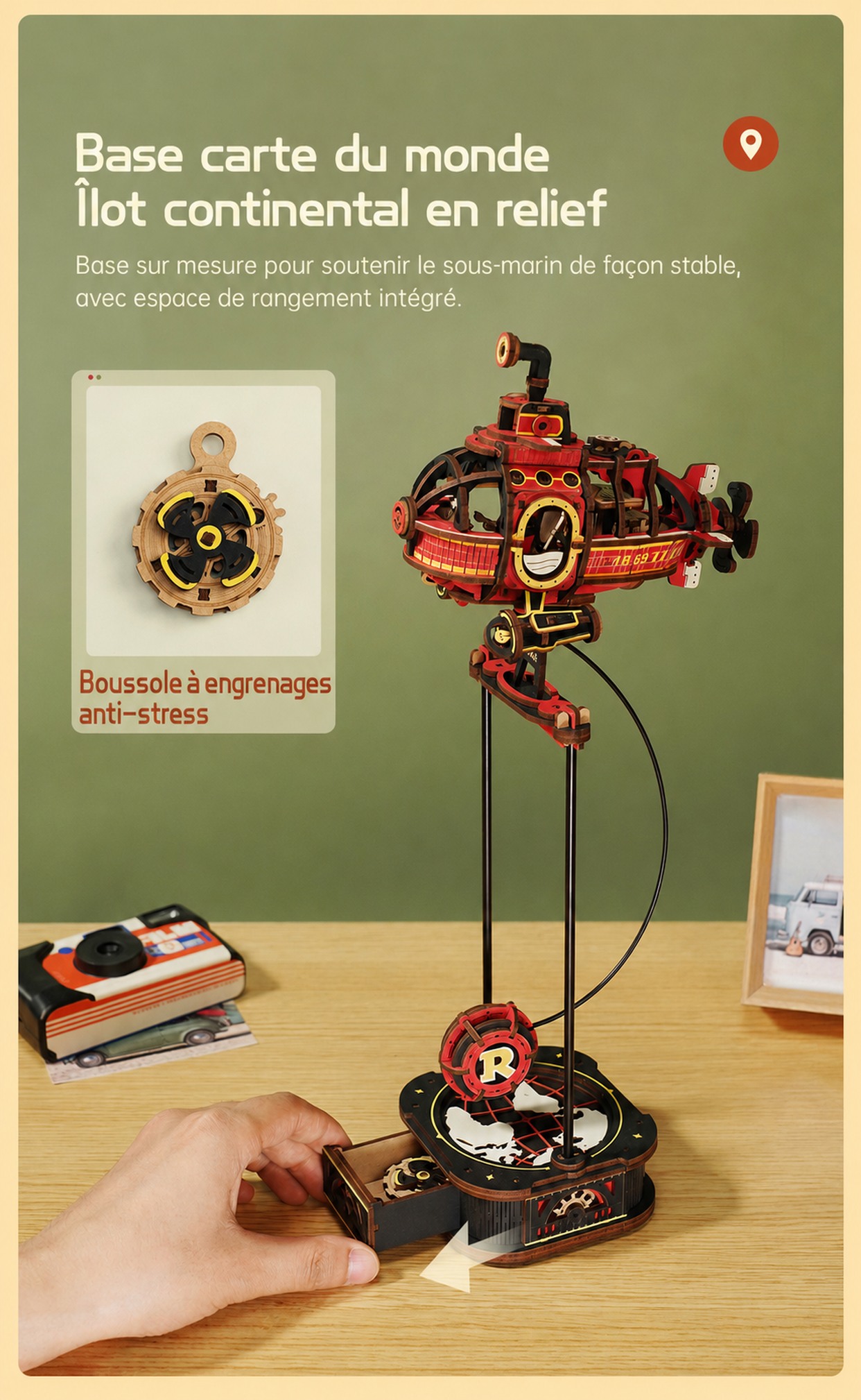 ROKR Gravity Swing Deep-sea Adventurer MCD04 et Road Tripper desktop ornaments