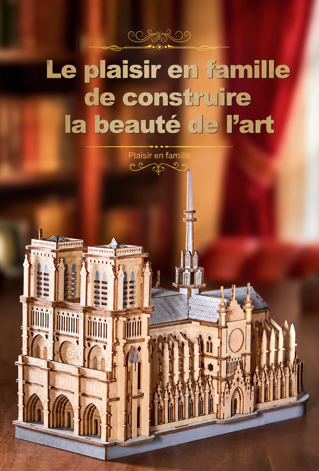 Rowood Paris Cathedral TG511 wooden letmark model hero image