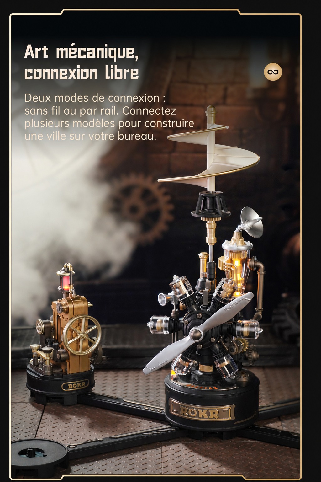 Morse Telegraph multi-stage bevel gear drive structure detail