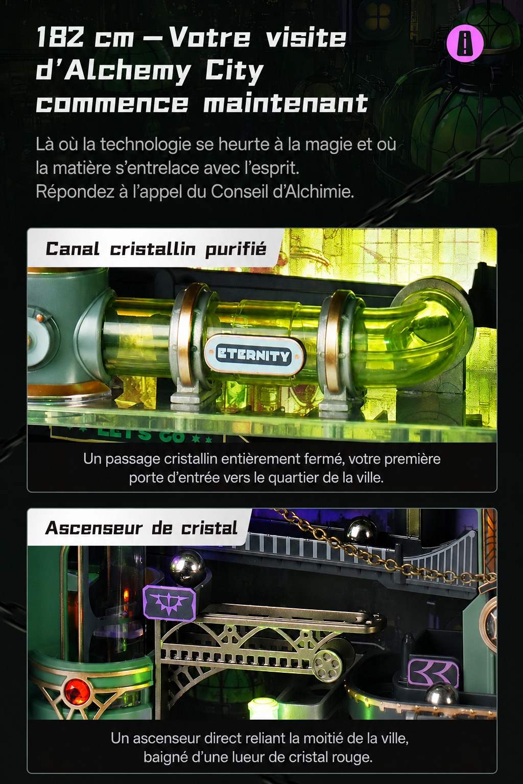Alchemy City elemental reaction node et gyro-driven mechanical core