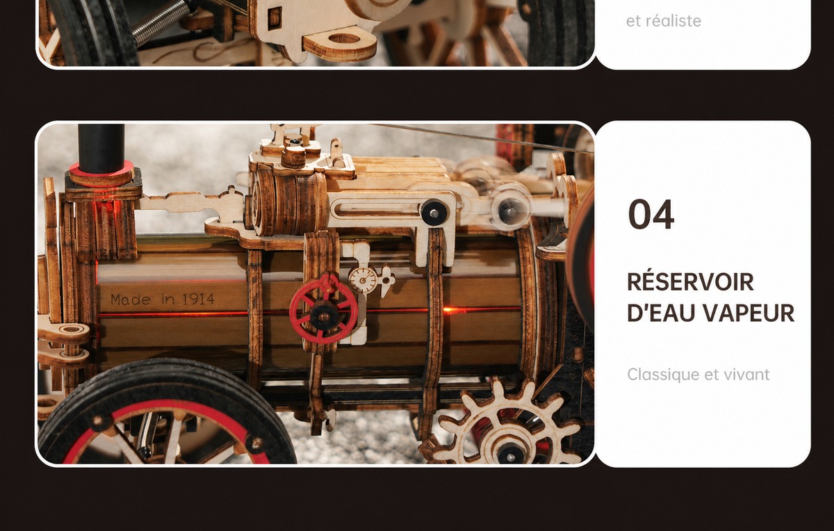 ROKR Steam Engine LKA01 steam engine title affiche