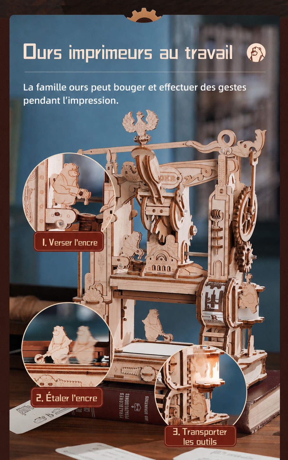 ROKR Classic Printing Press LK602 Classic Printing Press title affiche