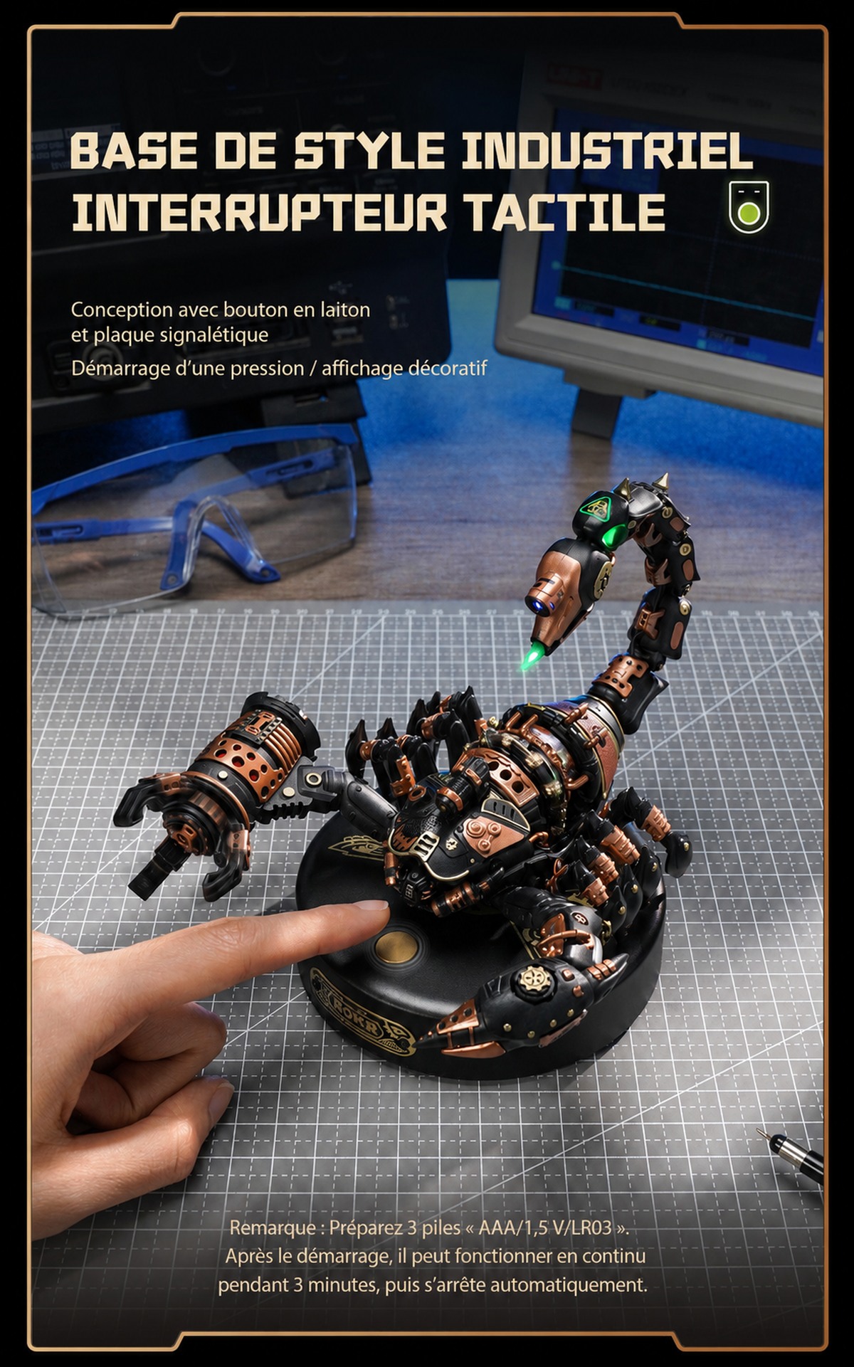ROKR Emperor Scorpion MI04 organisms awaken title affiche