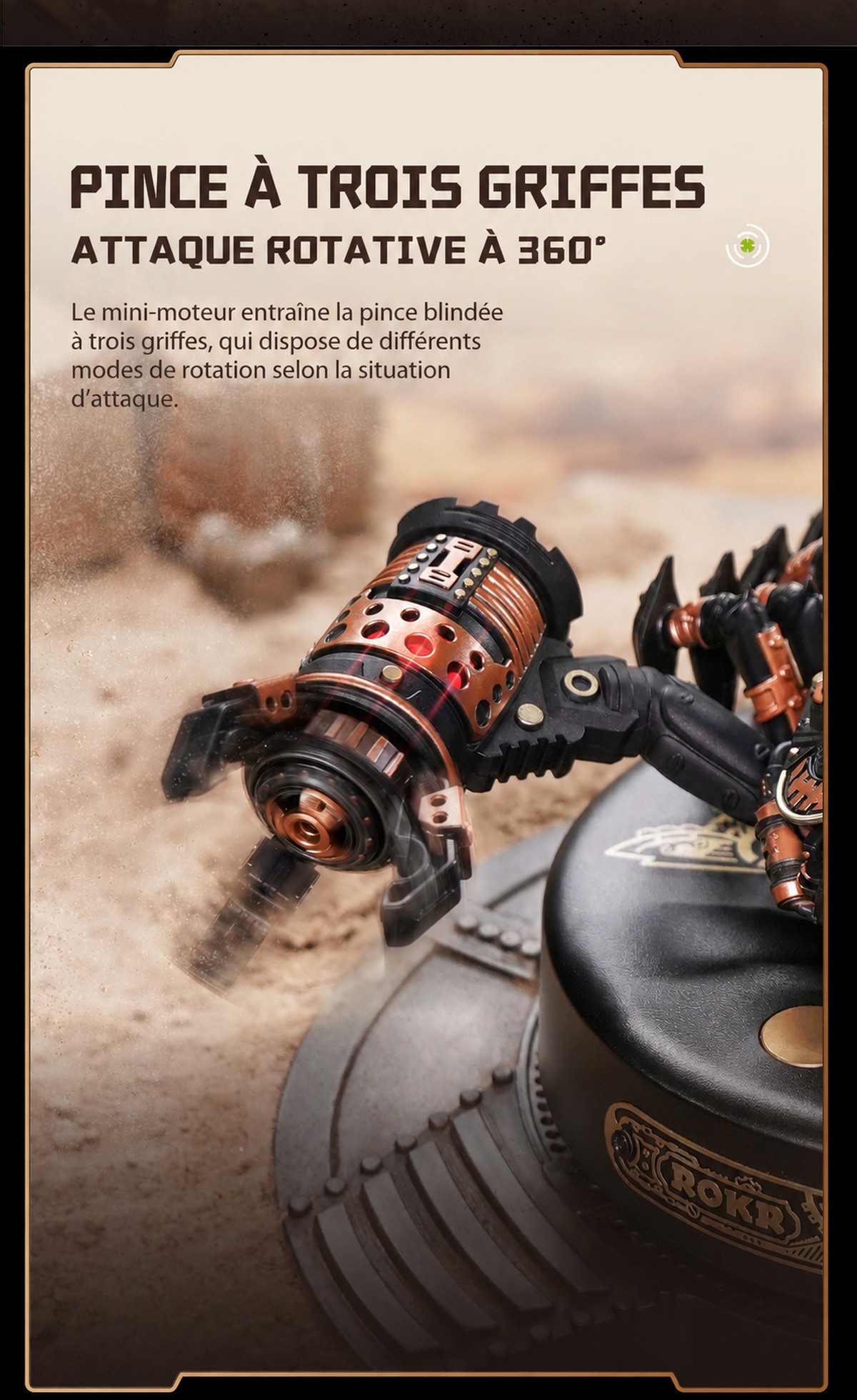 ROKR Emperor Scorpion MI04 organisms awaken title affiche