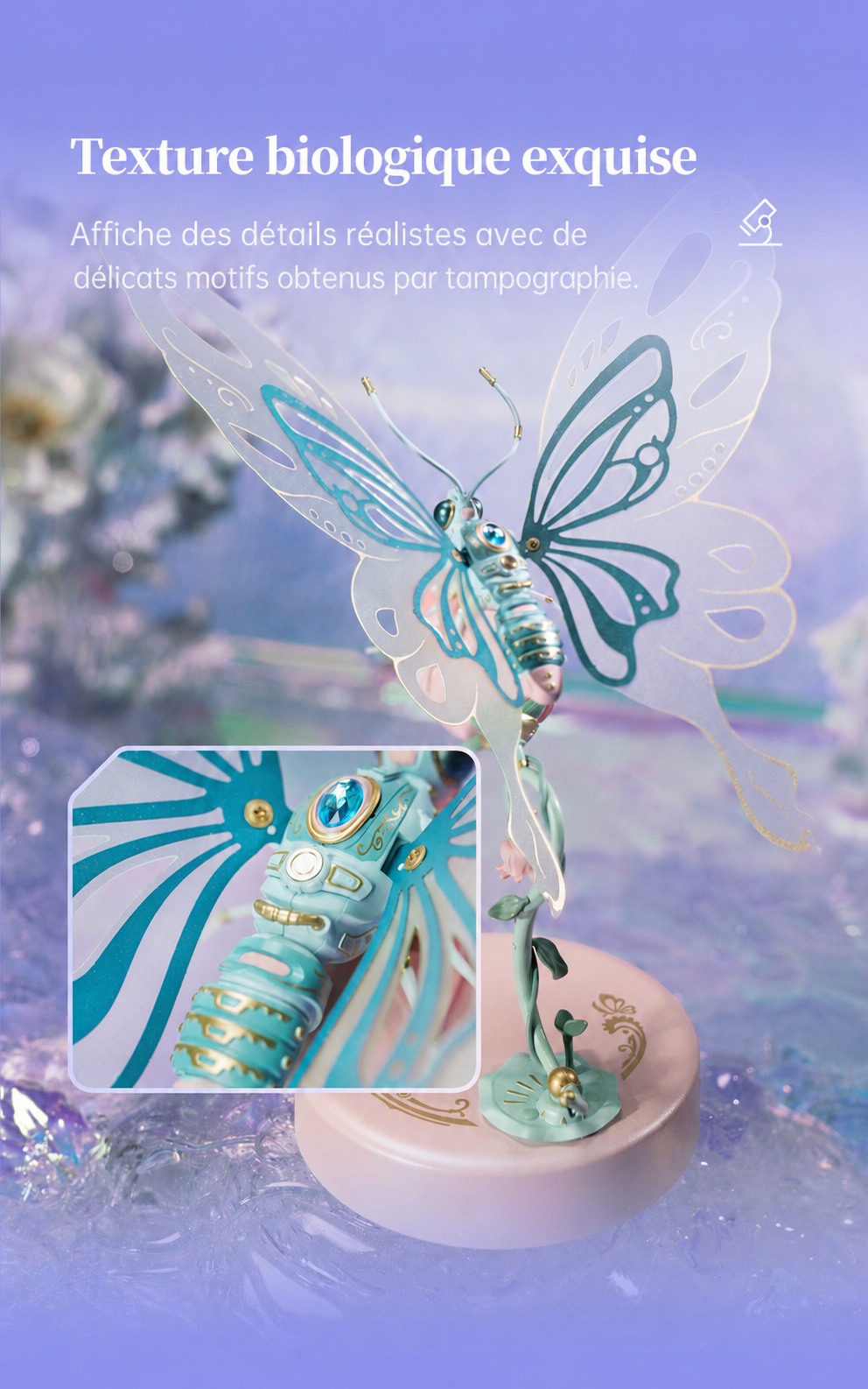 ROKR Butterfly MI05 blue butterfly title affiche