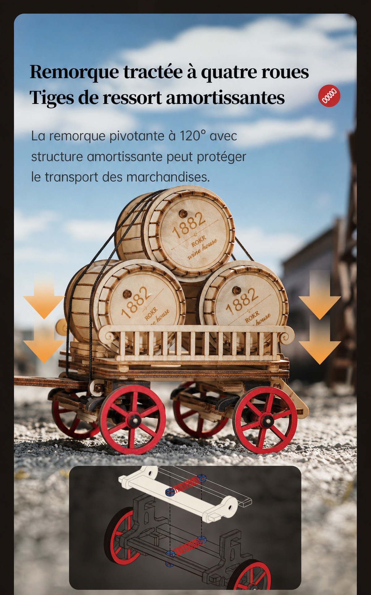 ROKR Steam Engine LKA01 steam engine title affiche