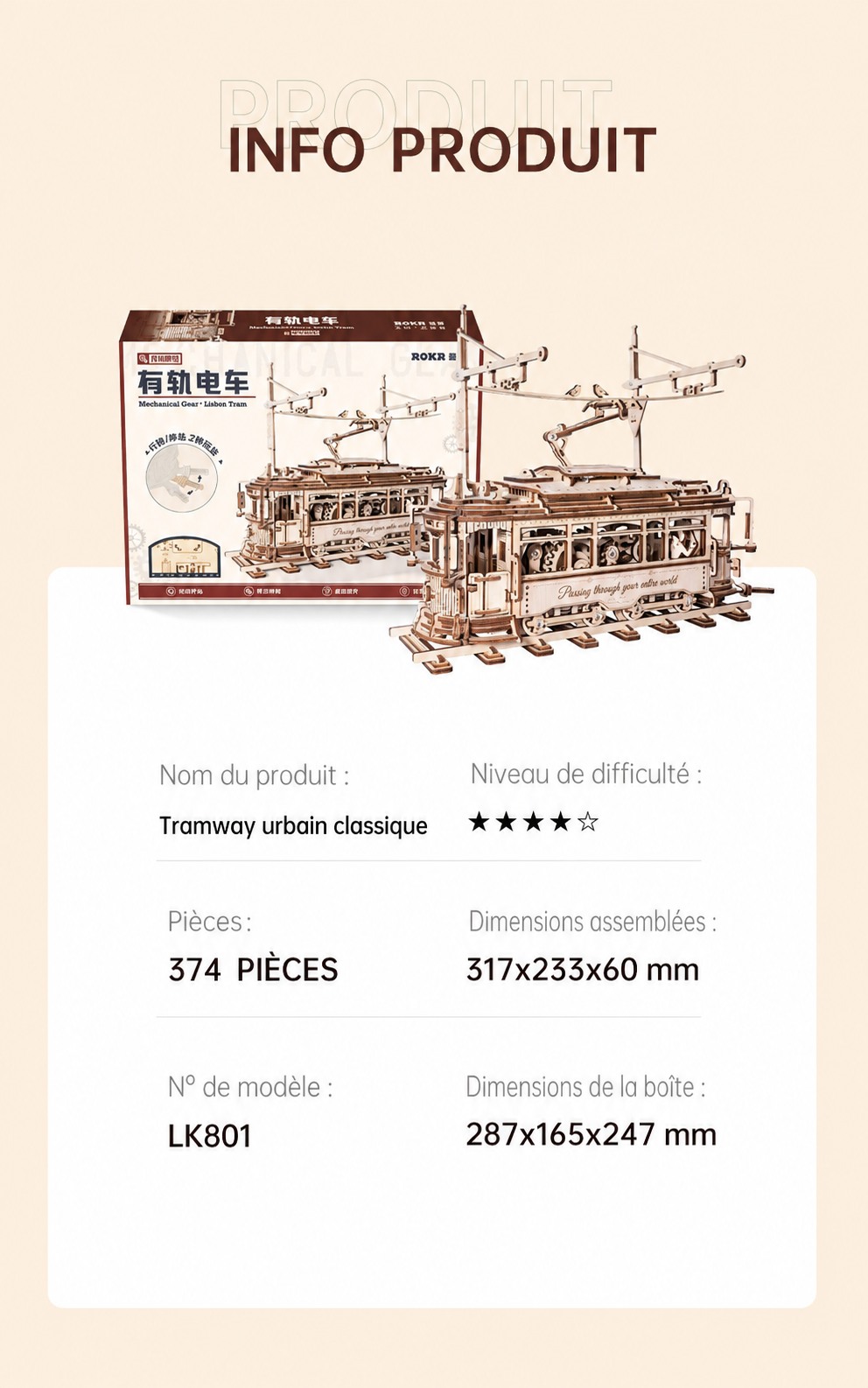 ROKR Classic City Tram LK801 Classic City Tram title affiche