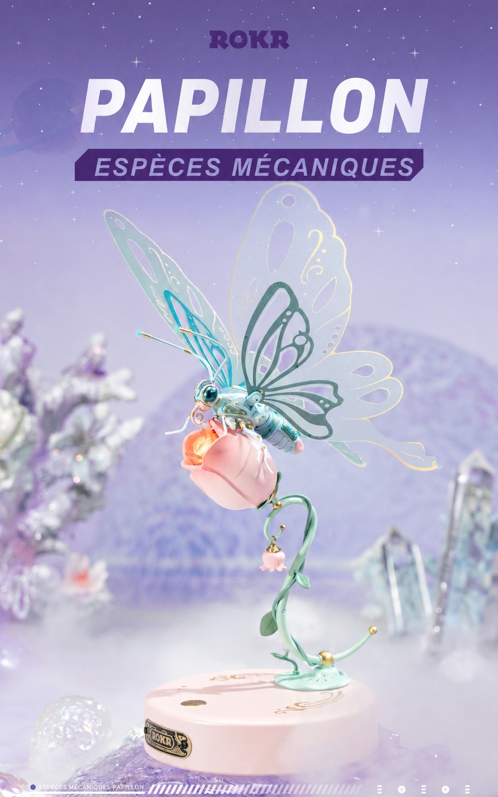 ROKR Butterfly MI05 blue butterfly title affiche