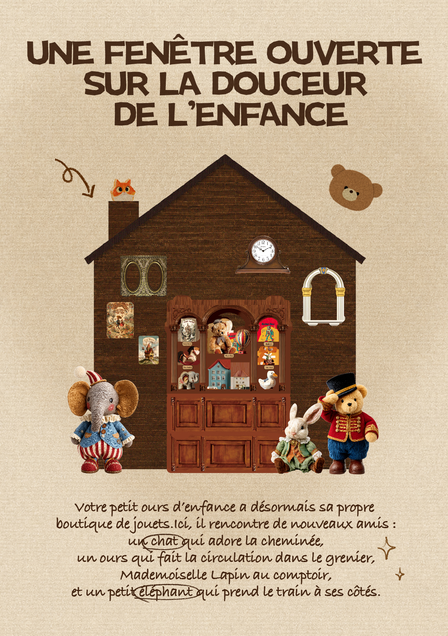 Modèle terminé et présentation détaillée de ROKR Happyduke Toys EAM01 - Maquette en Bois 3D, SKU EAM01