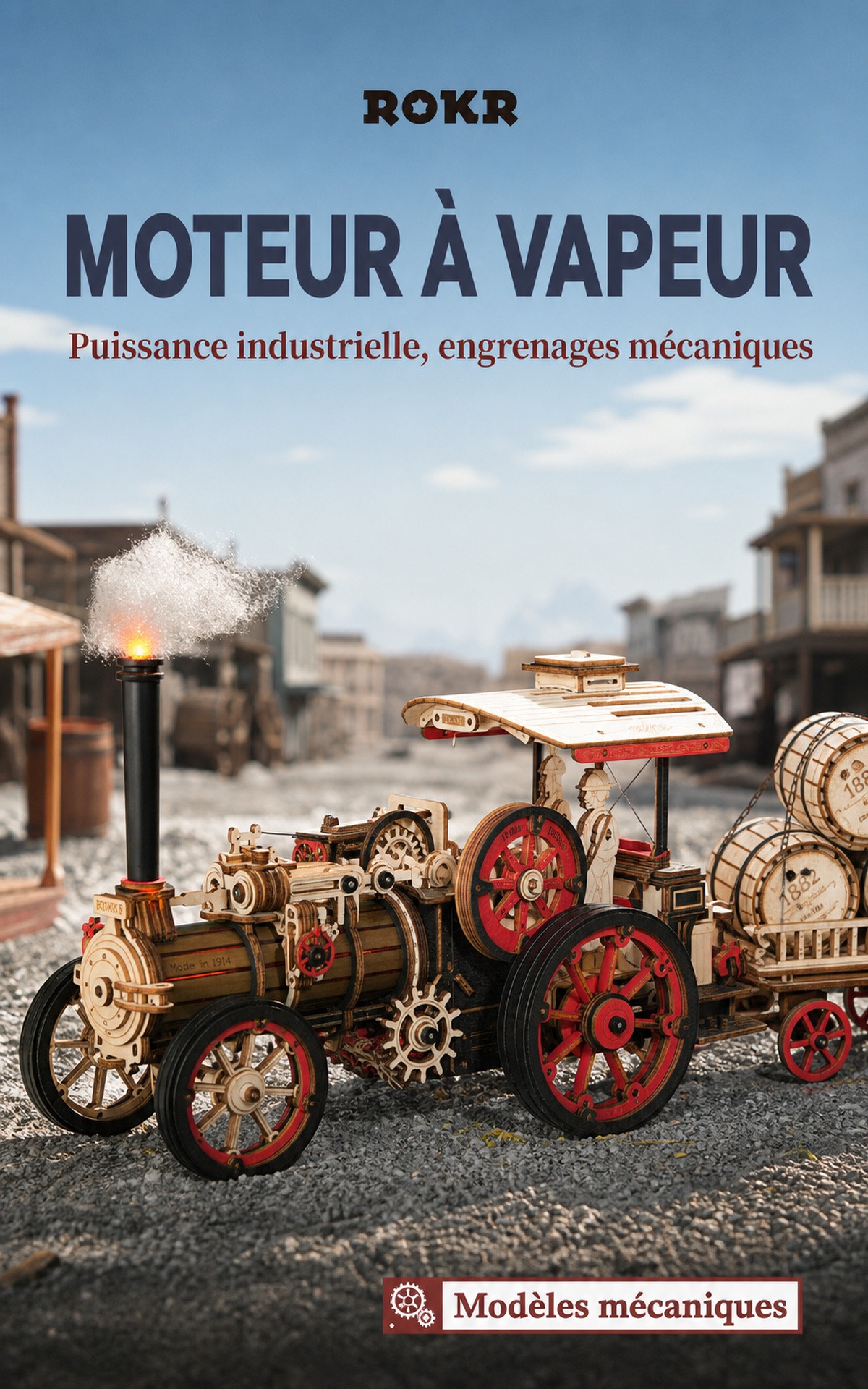 ROKR Steam Engine LKA01 steam engine title affiche