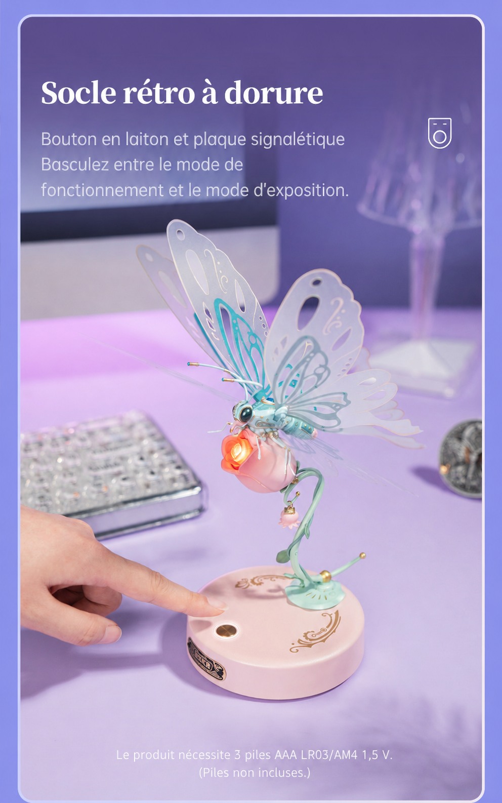 ROKR Butterfly MI05 blue butterfly title affiche