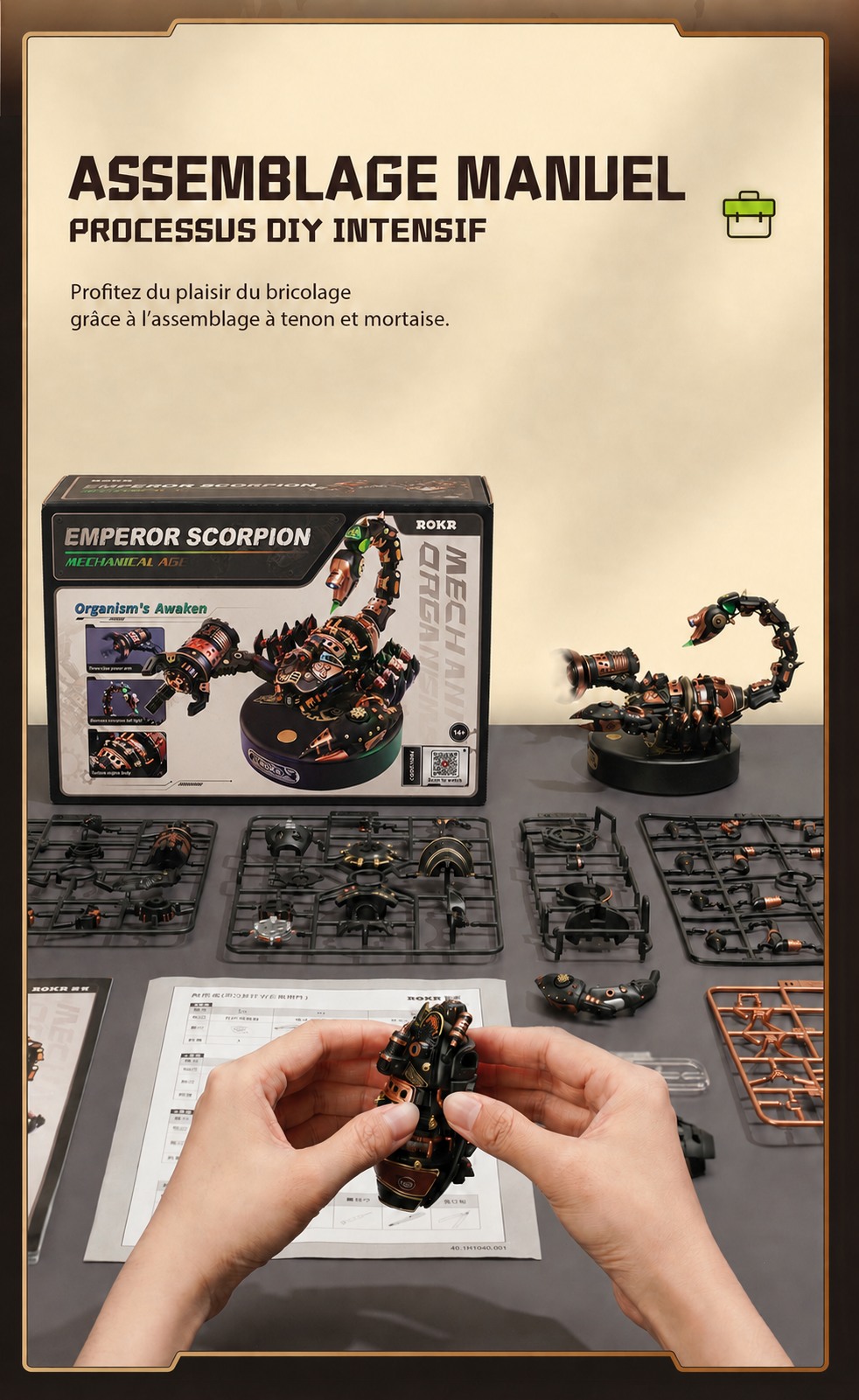 ROKR Emperor Scorpion MI04 organisms awaken title affiche