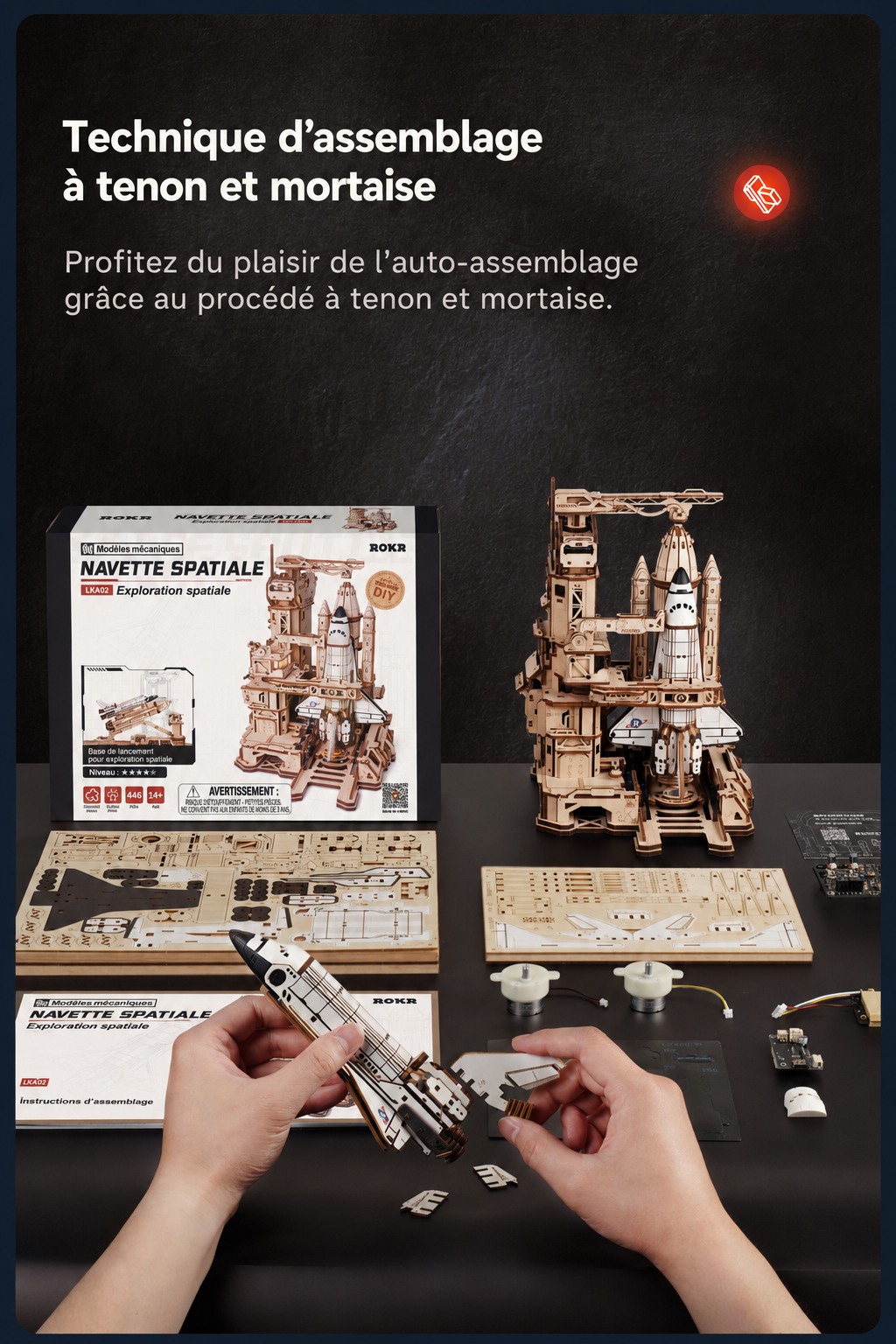 Space Shuttle mortise and tenon technique assembly experience