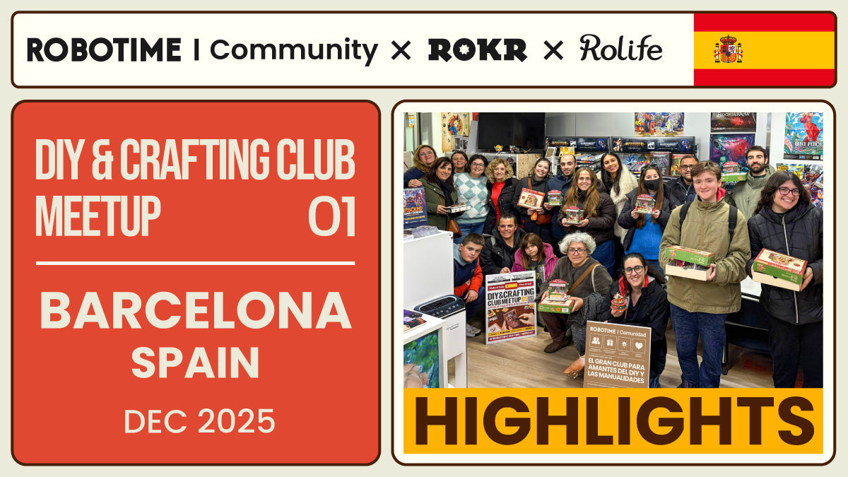 Rencontre du Club de loisirs créatifs DIY Robotime à Barcelone, en Espagne
