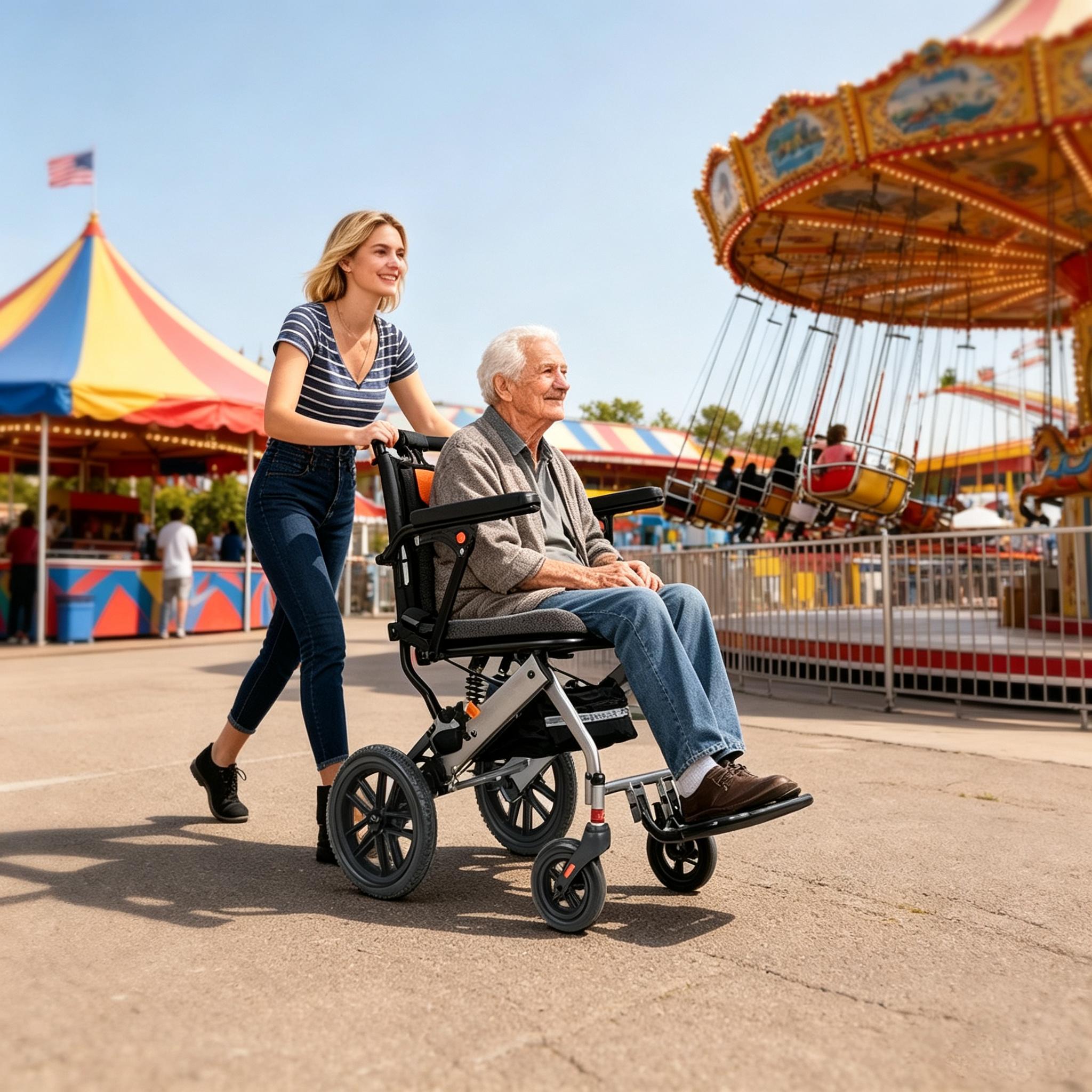 Wheelchair Lightweight Foldable