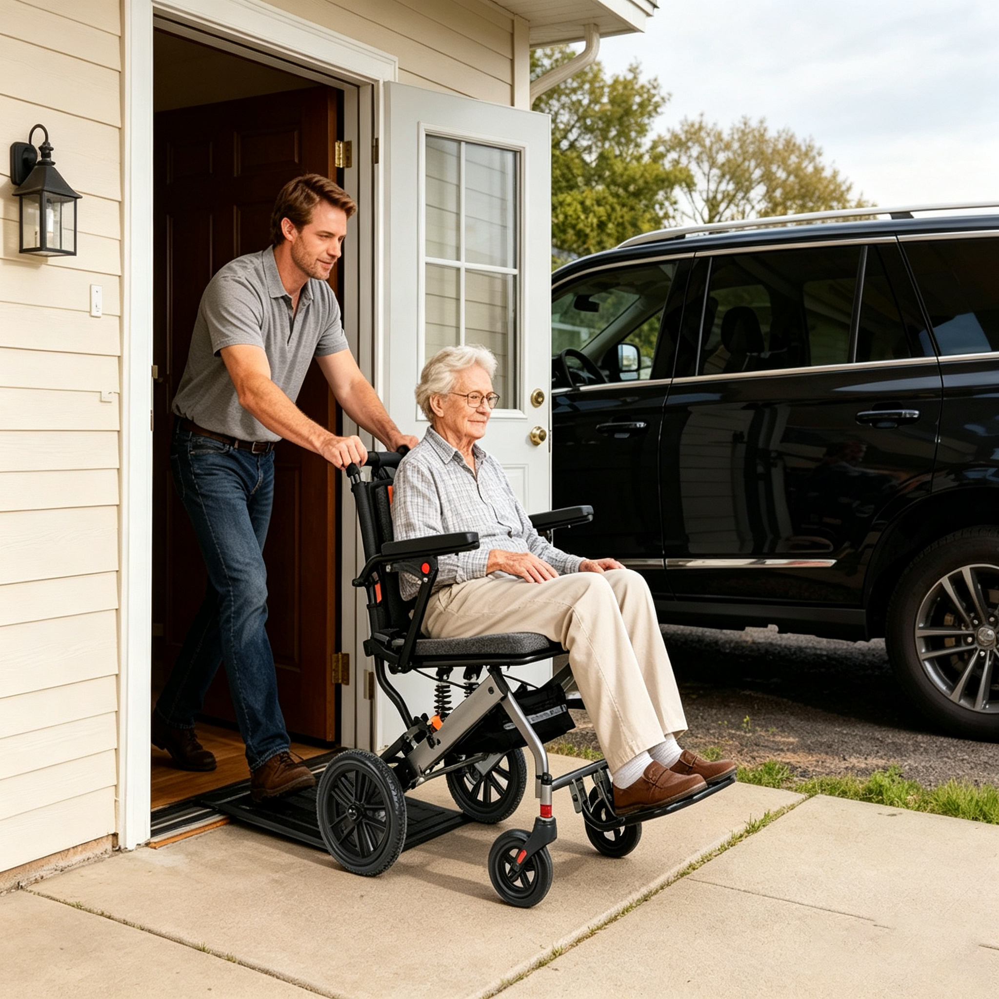Wheelchair Lightweight Foldable