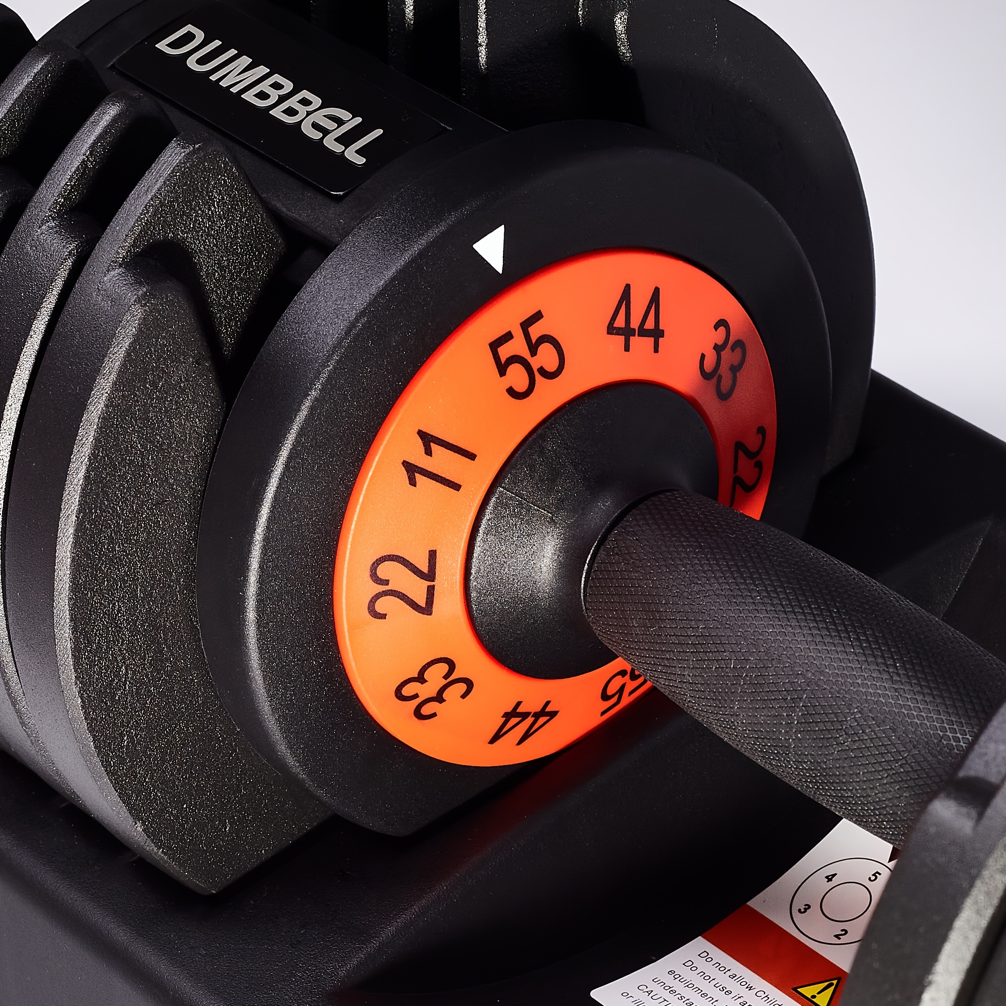  Black Dumbbells,55 Lbs Pair Adjustable Dumbbell 