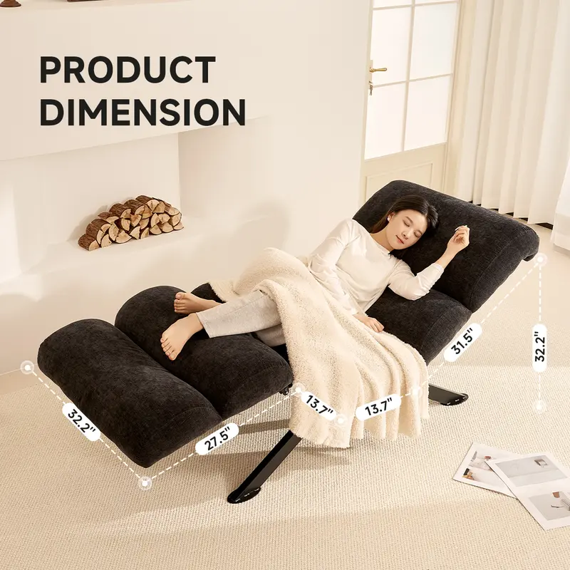 82.7" Dynamic Stretch Lounger, Electric Adjustable Yoga Chair with Customizable Positions & Multi-Layer Foam