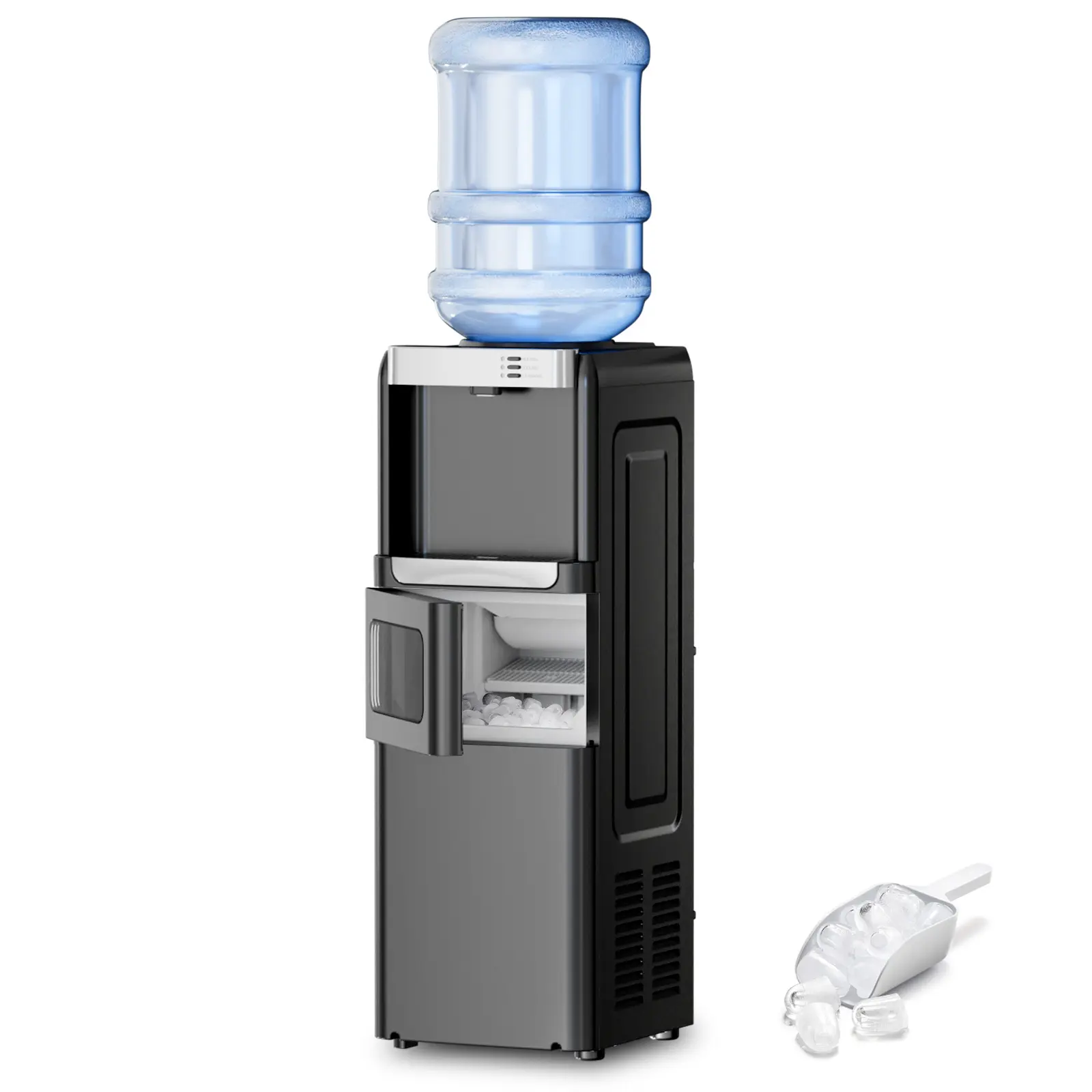  3-in-1 Hot and Cold Water Cooler with Ice Maker