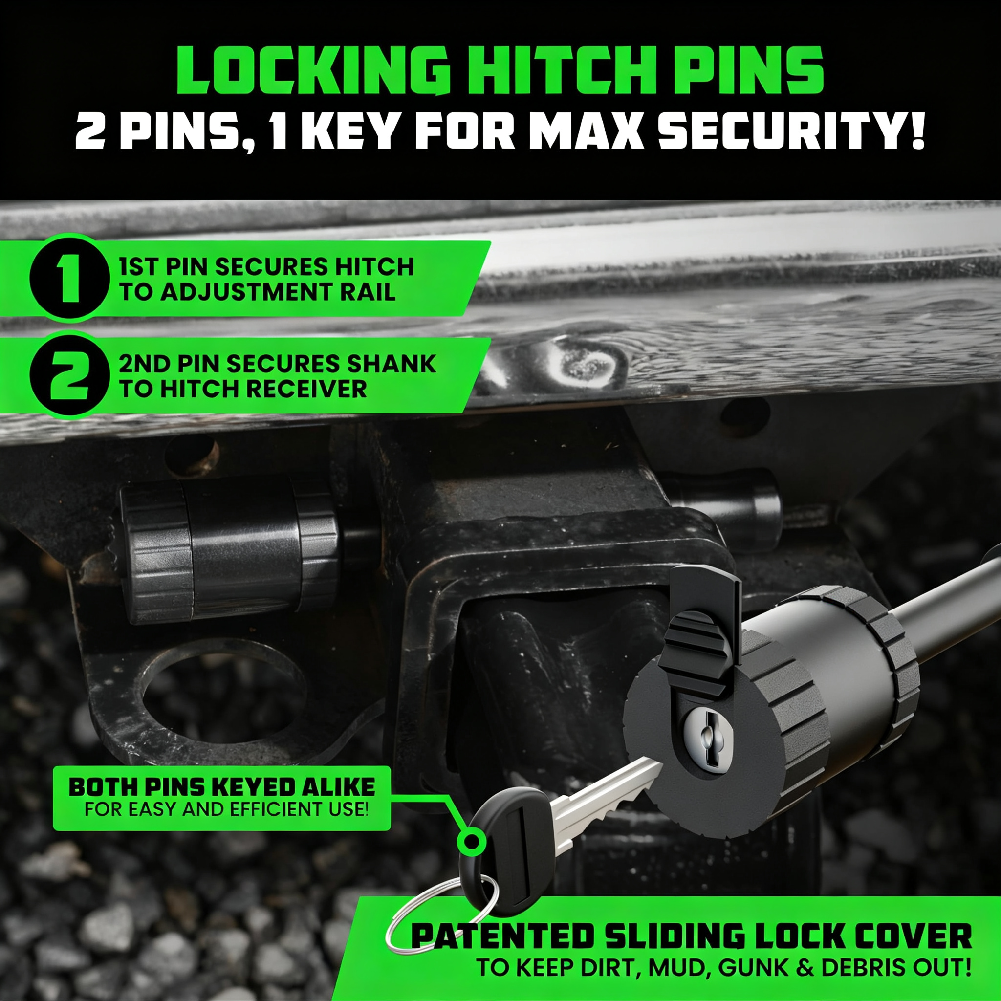  Adjustable Trailer Hitch