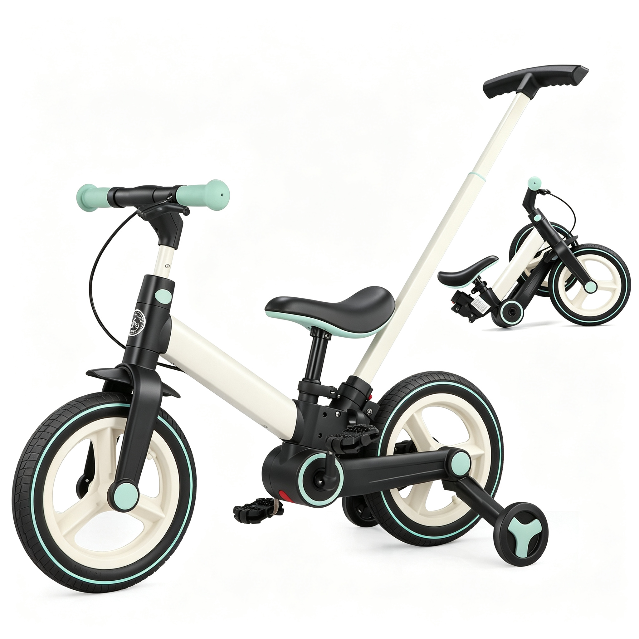 6 in 1 Toddler Bike with Push Handle 