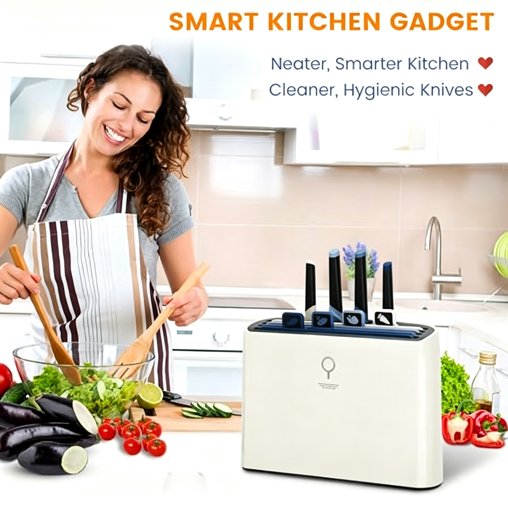 Smart Cutting Board and Knife Set