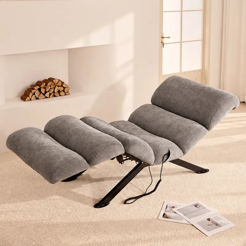 82.7" Dynamic Stretch Lounger, Electric Adjustable Yoga Chair with Customizable Positions & Multi-Layer Foam