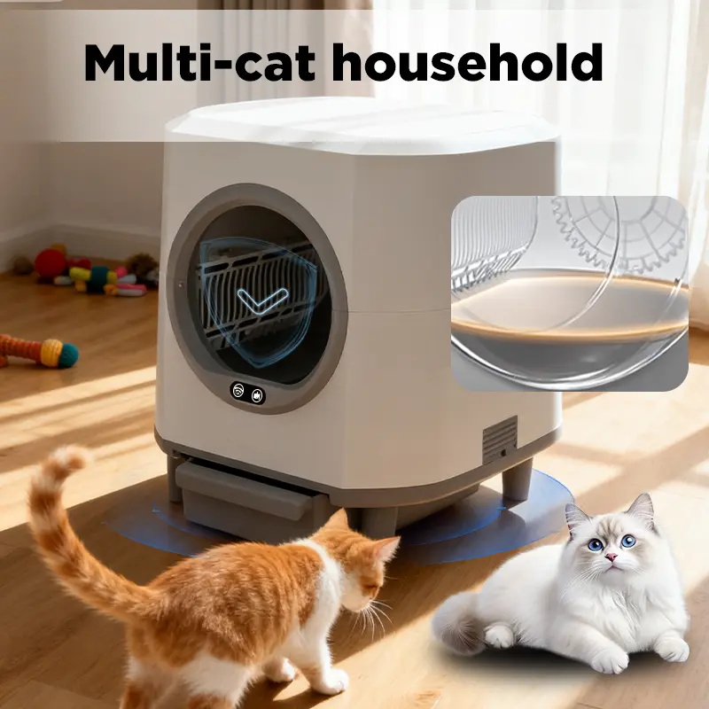  Smart Self-Cleaning Cat Litter Box - Odor-Free & APP Control