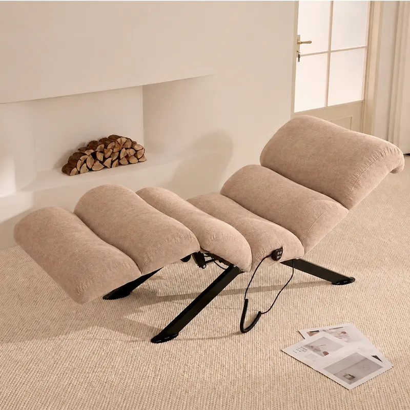 82.7" Dynamic Stretch Lounger, Electric Adjustable Yoga Chair with Customizable Positions & Multi-Layer Foam