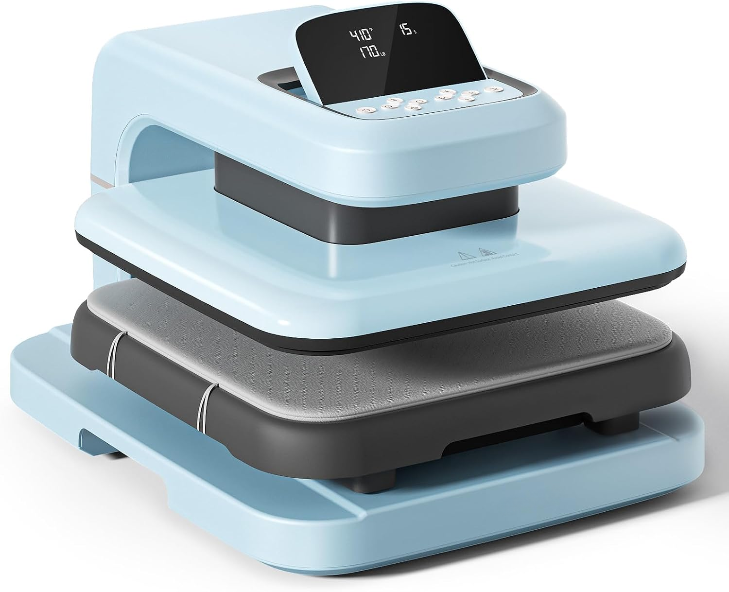 HTVRONT Auto Heat Press 2 - Adjustable Pressure Heat Press Machine 15X15