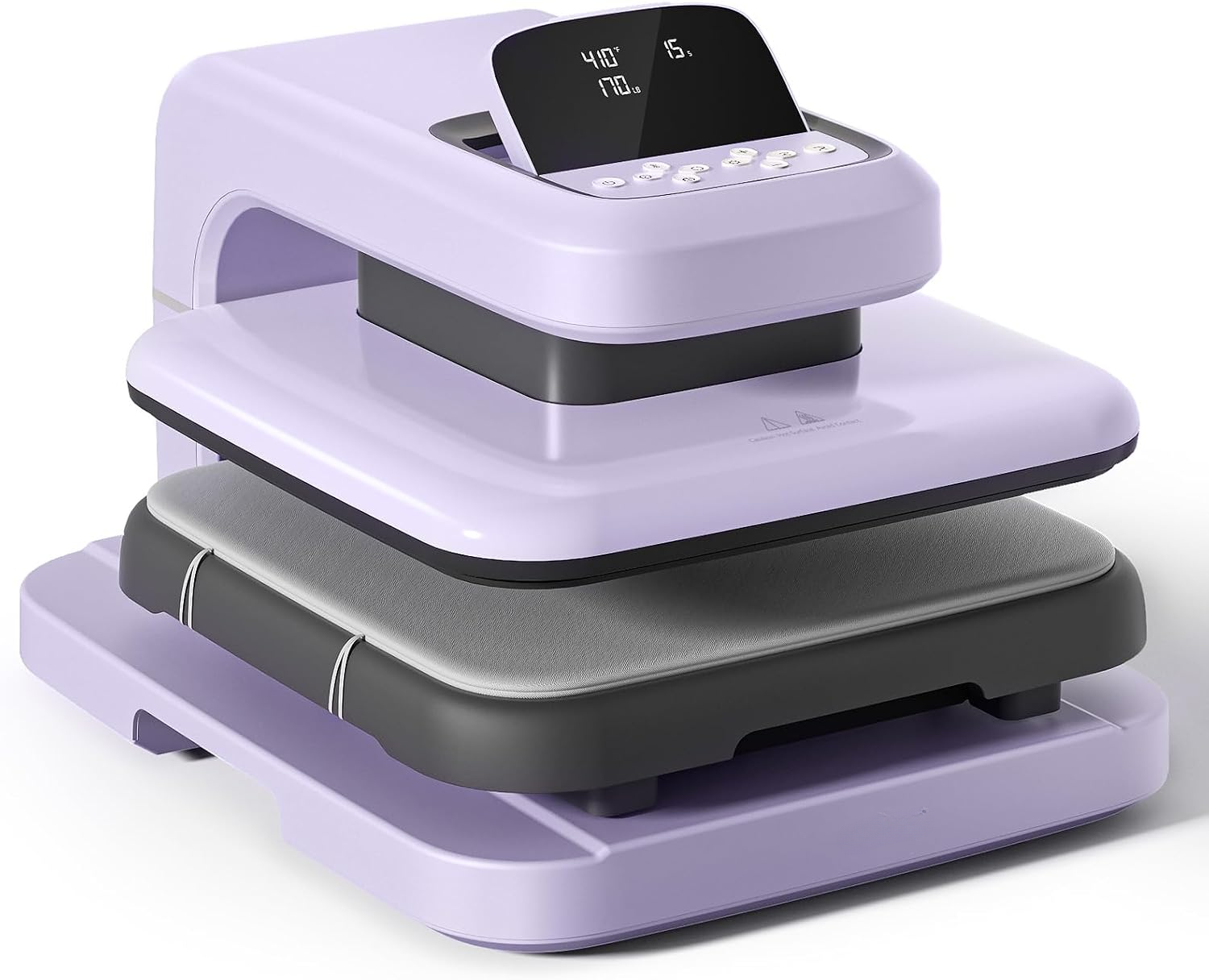 HTVRONT Auto Heat Press 2 - Adjustable Pressure Heat Press Machine 15X15