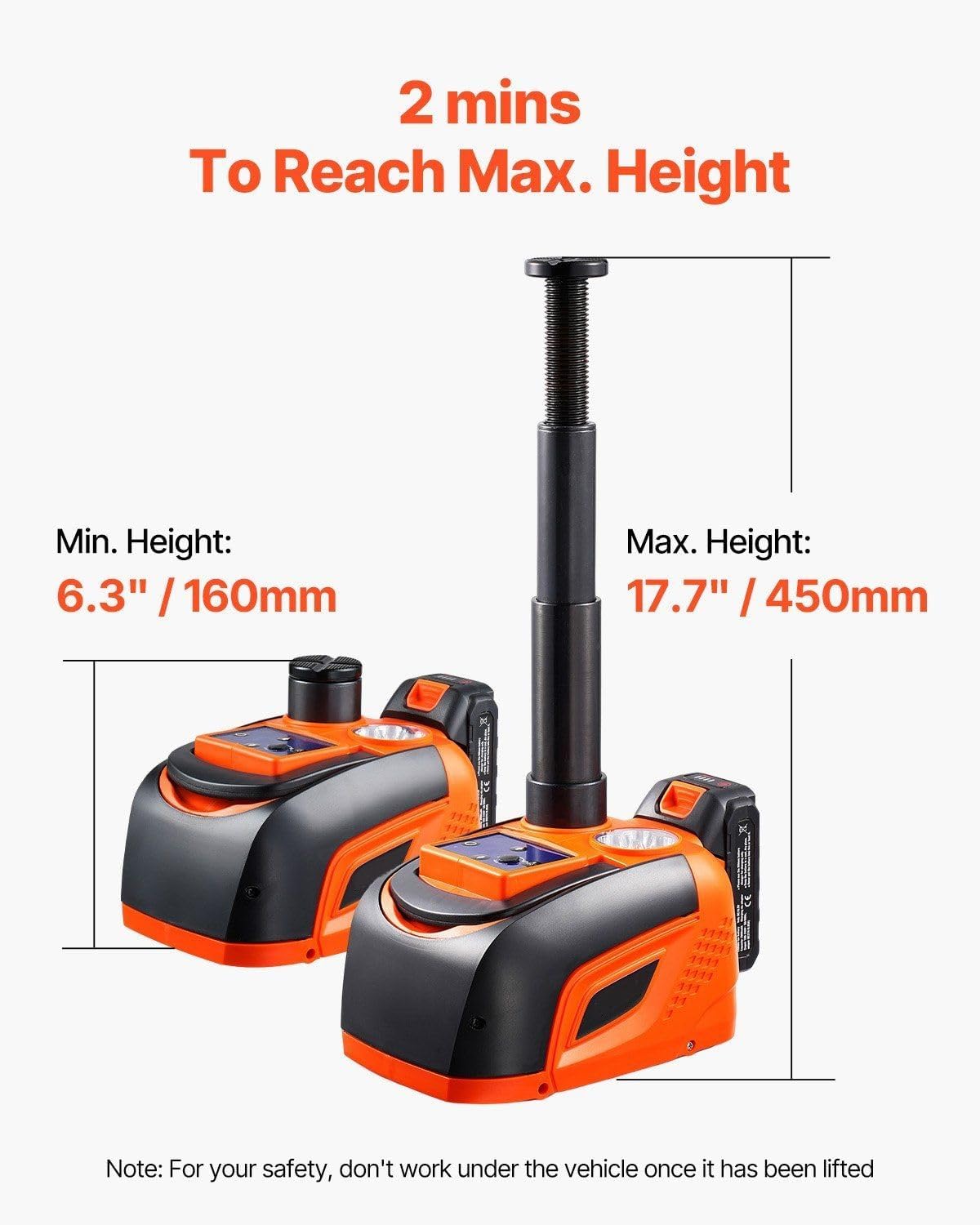 Electric Car Jack 5 Ton, Portable Hydraulic Jack Kit with Remote Control & LED Light, 11000 Lbs Capacity for Cars, Trucks, s - Emergency Tire Change Tool