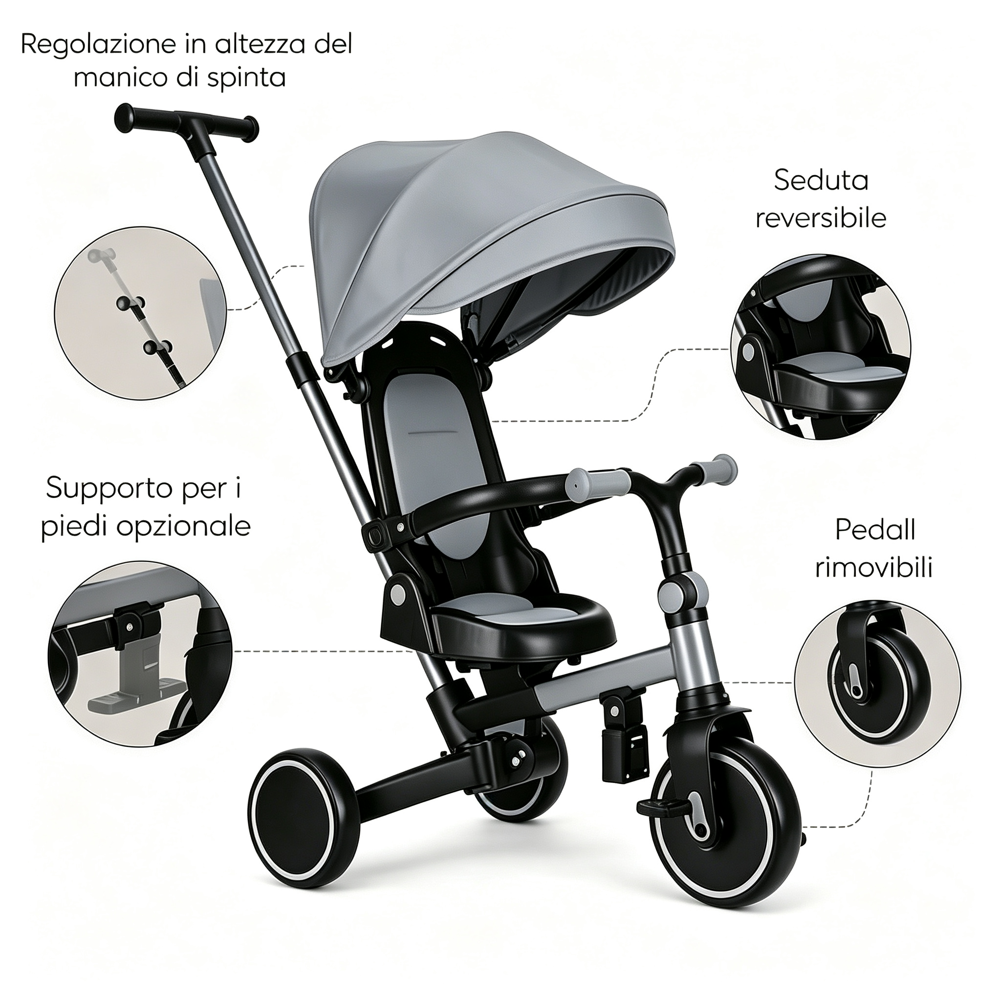  8 in 1 Evolutionary Tricycle