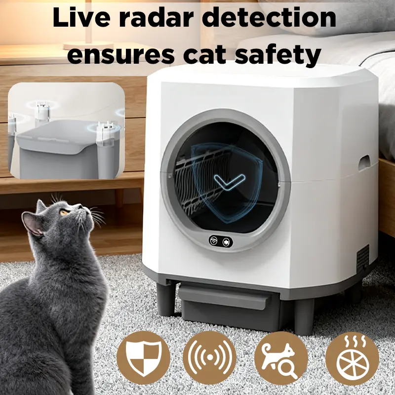  Smart Self-Cleaning Cat Litter Box - Odor-Free & APP Control