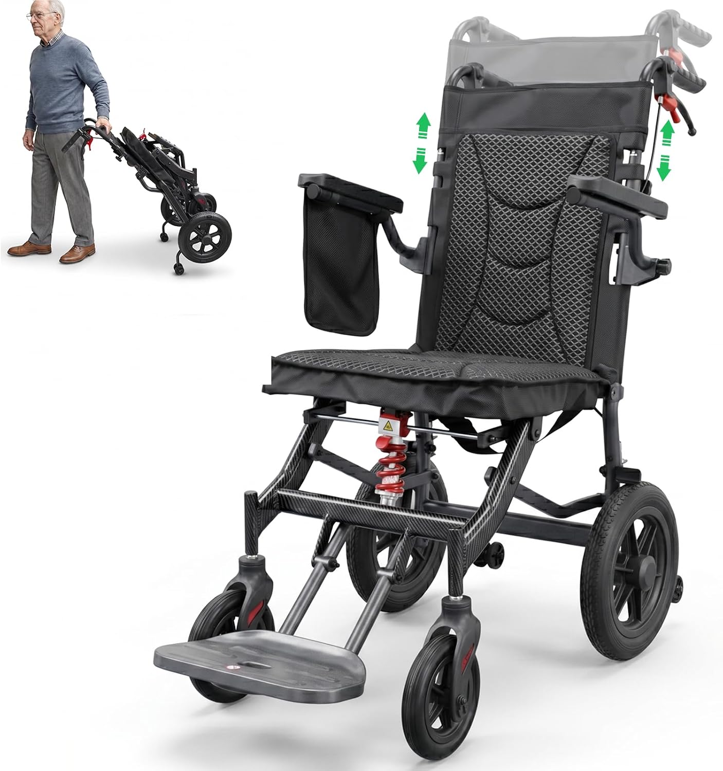 Wheelchair Lightweight Foldable