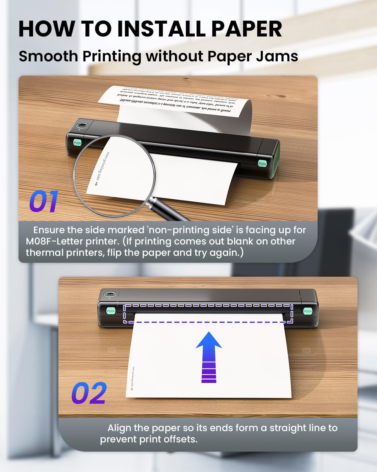 Thermal Printer Paper or M08F Inkless Printer Paper for Thermal Printing,