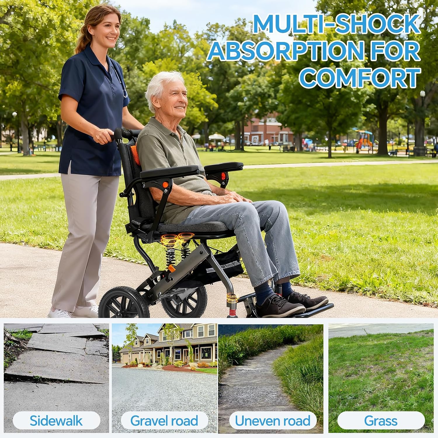 Wheelchair Lightweight Foldable