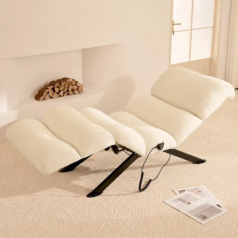 82.7" Dynamic Stretch Lounger, Electric Adjustable Yoga Chair with Customizable Positions & Multi-Layer Foam