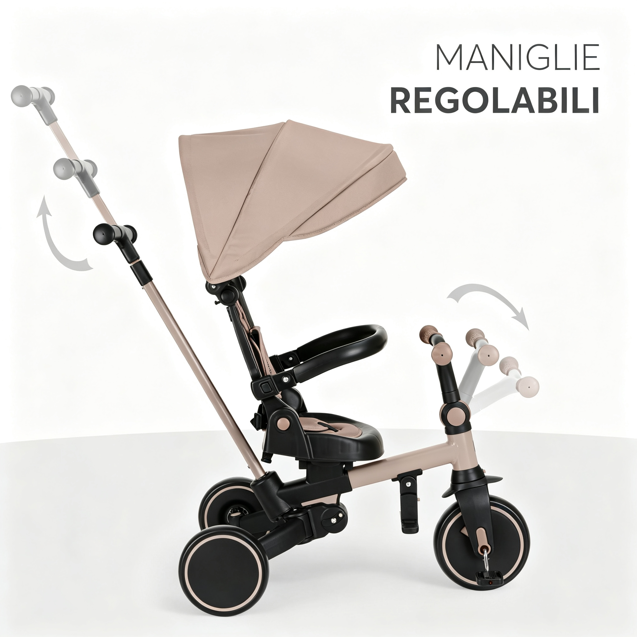 8-in-1 grow with child tricycle system