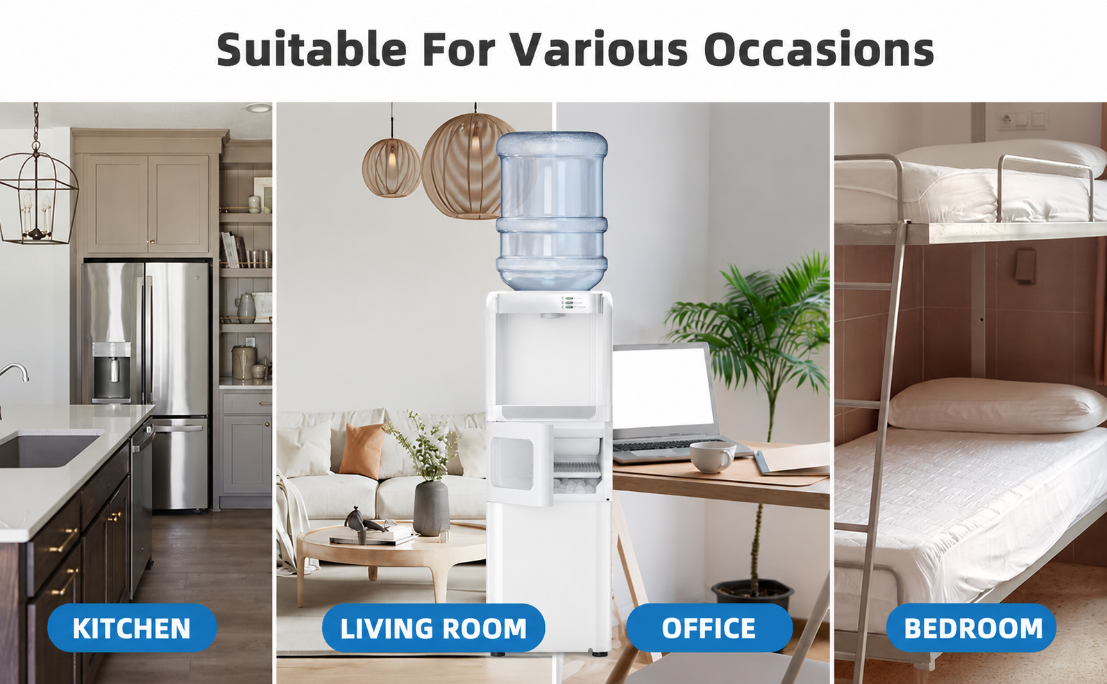  🎉 (CLEARANCE SALE) 🎉3-in-1 Hot and Cold Water Cooler with Ice Maker