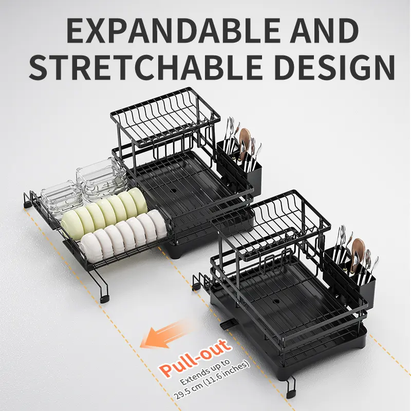 Foldable Over Sink Dish Drying Rack