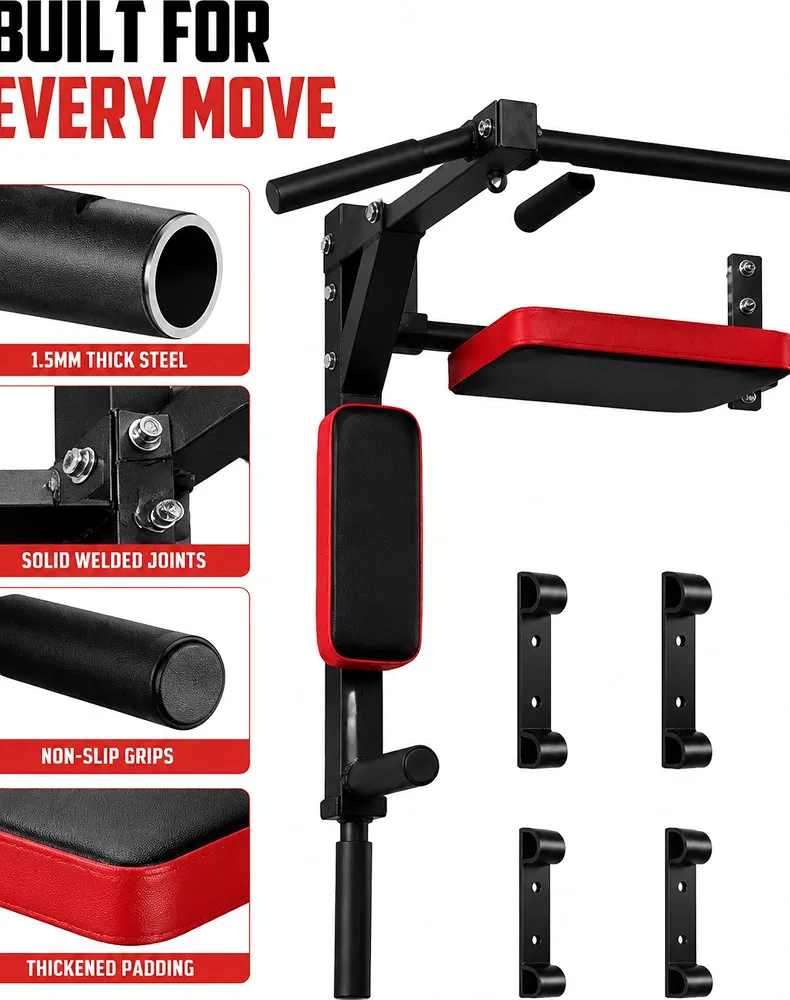 Wall-mounted home fitness equipment