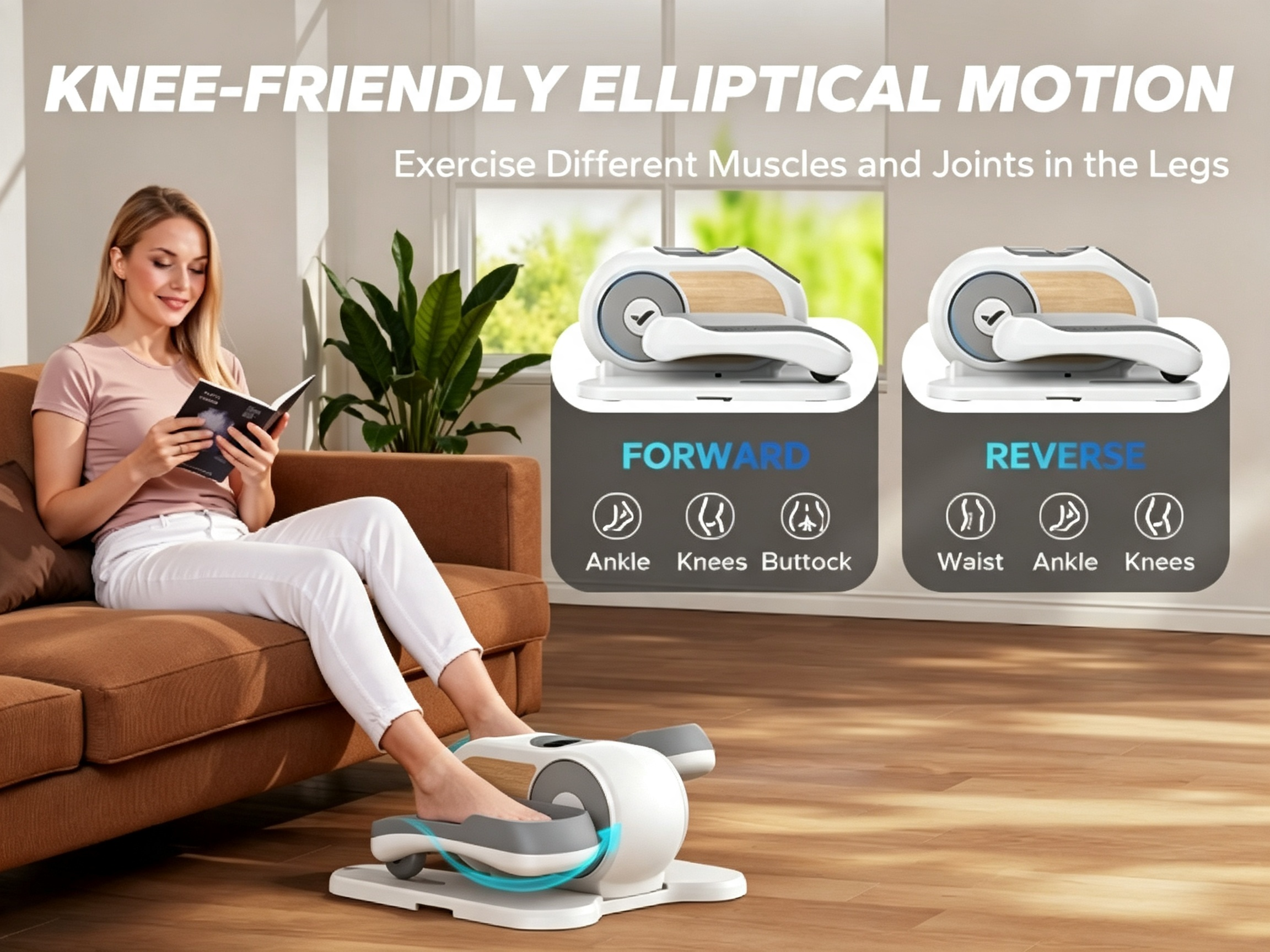 Leg Exerciser While Sitting for Seniors
