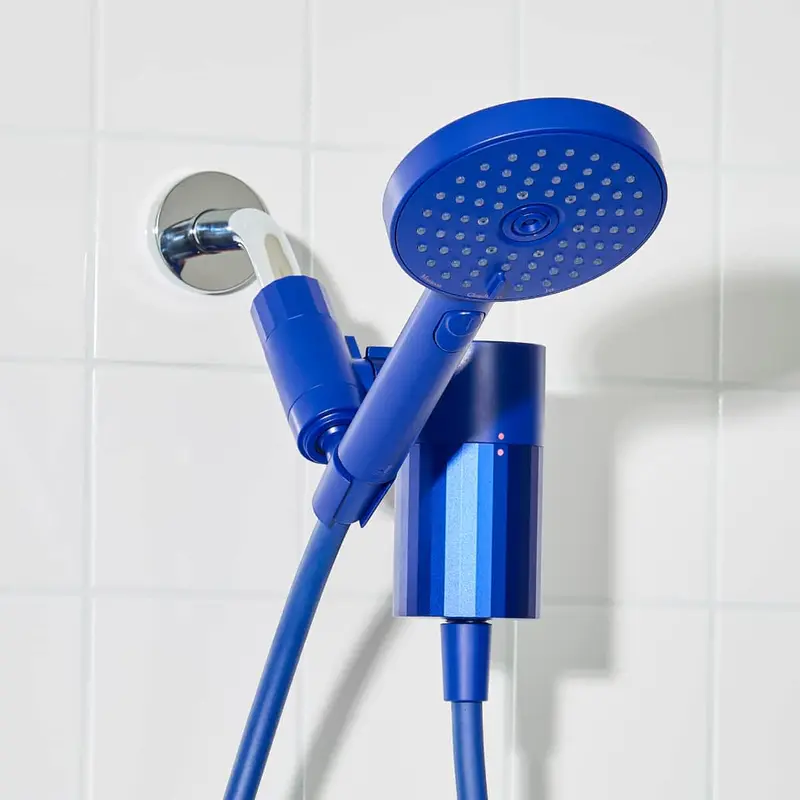 sproos! - Handheld Showerhead, High Performance Filtration, Blue | Healthier Hair and Skin - DIY Installation - Renter Friendly - 3 Spray Functions - 70 Inch Hose - High Pressure Performance