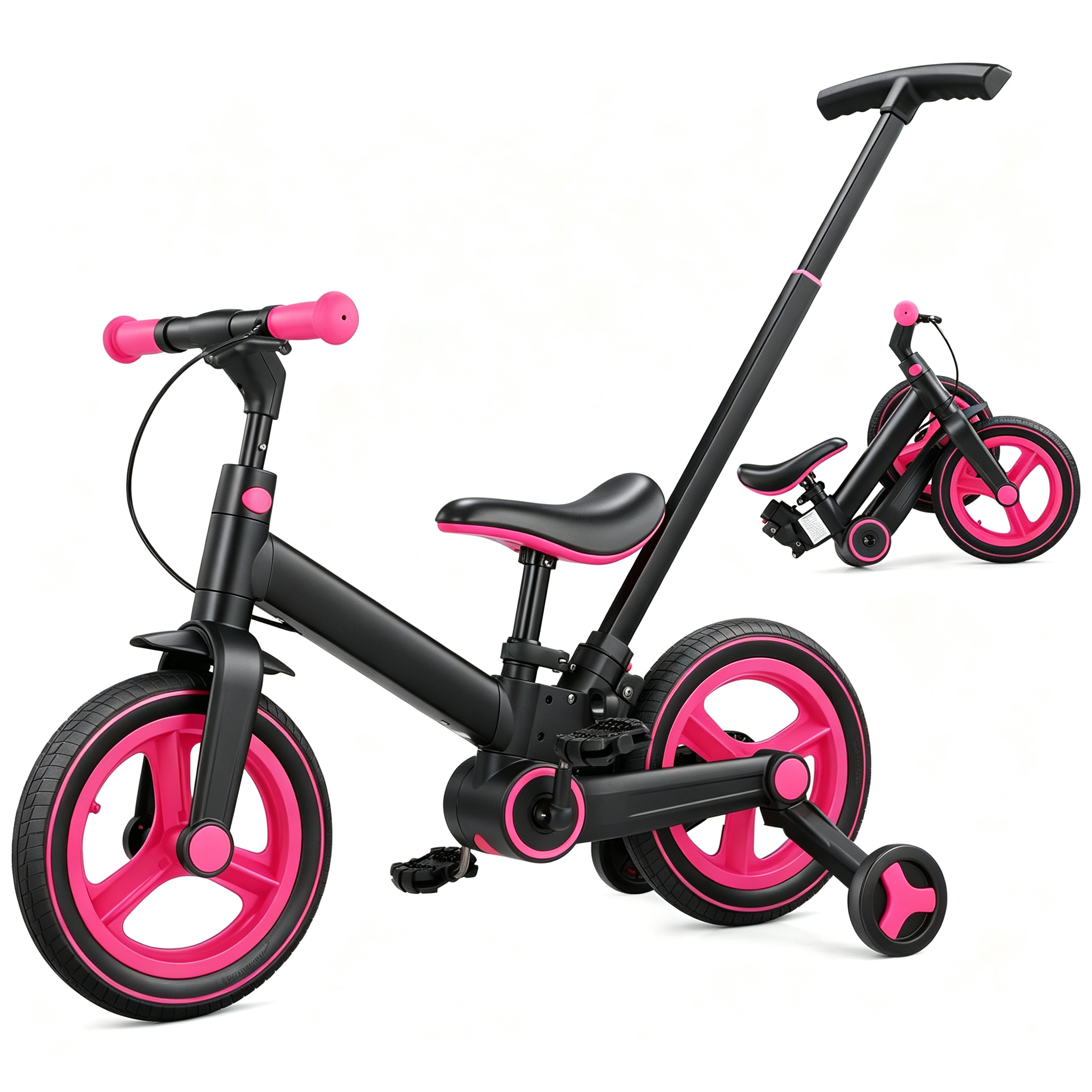 6 in 1 Toddler Bike with Push Handle 