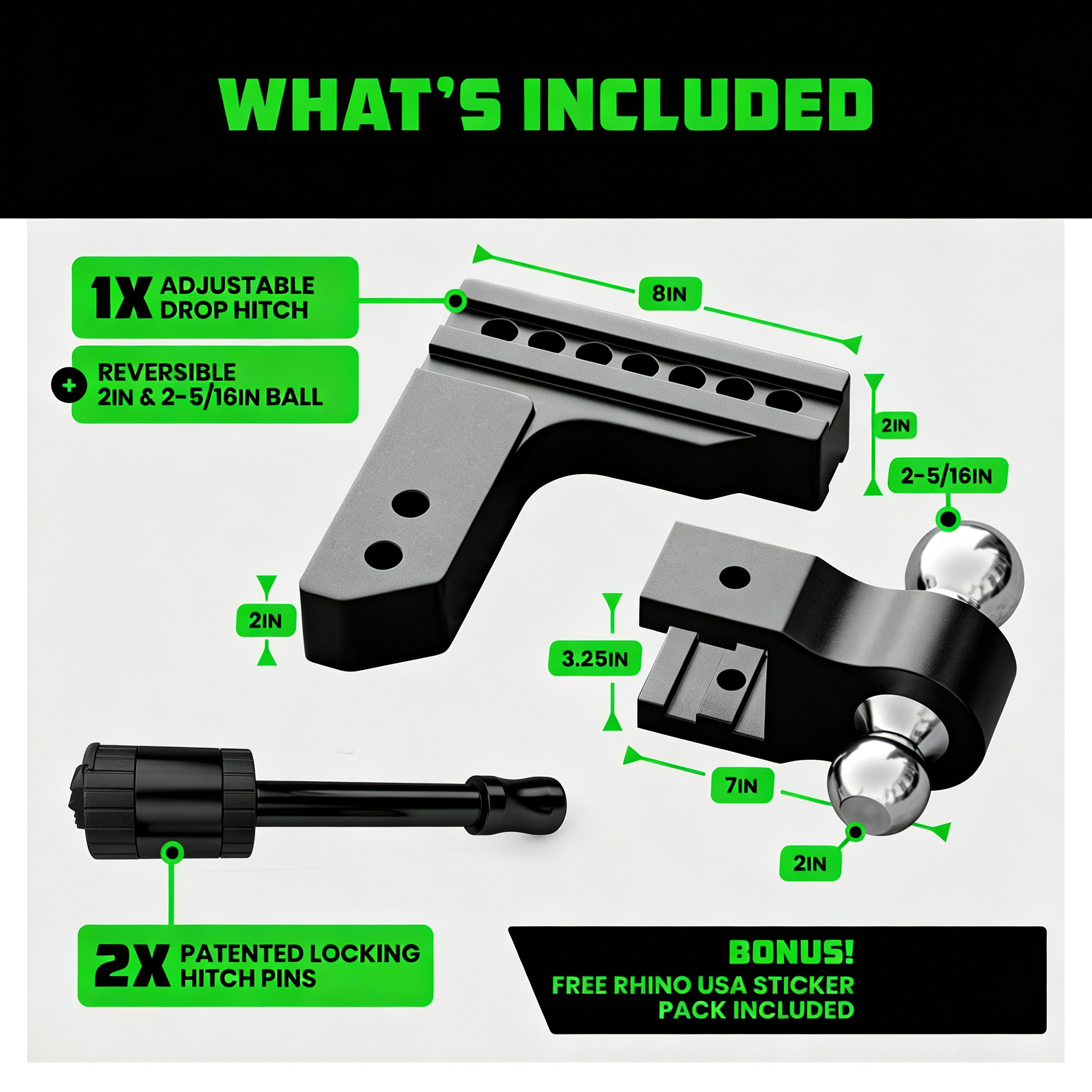  Adjustable Trailer Hitch