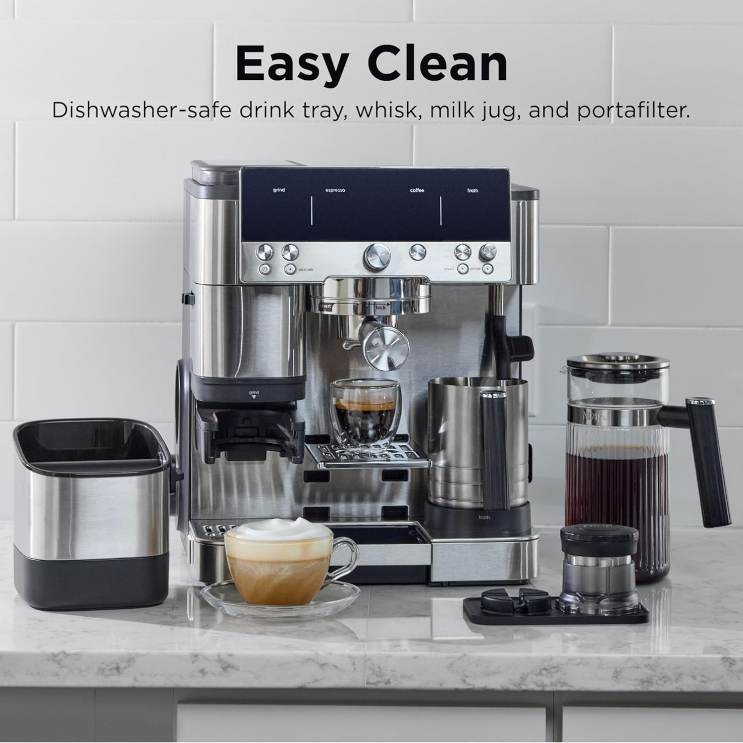 Professional Espresso Coffee Machine with Dual Froth System