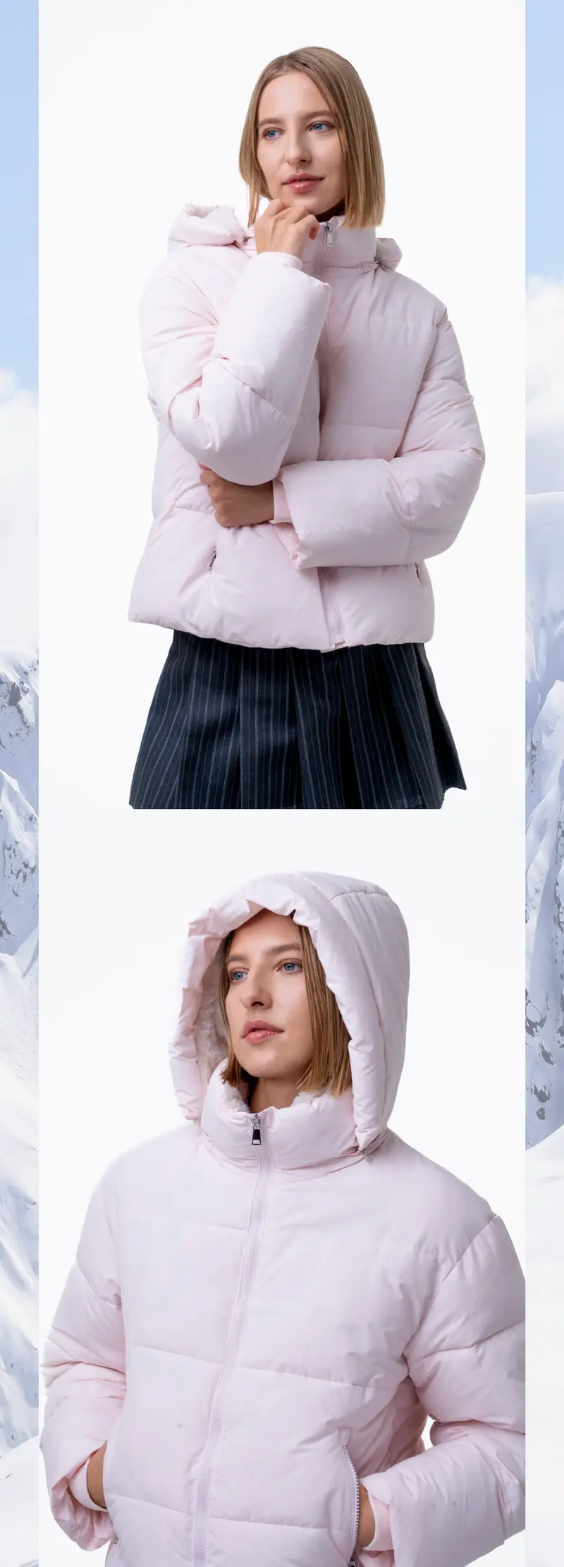PUFFIT WarmCore Premium Short Puffer Jackets With Removable Hood & Optional Faux Fur Lining,Lady Casual Outerwear Longsleeves Zip Pockets Warm Quilted Coat,Womenswear,Tops,Sport,Fall,Winter,2026 Shopping